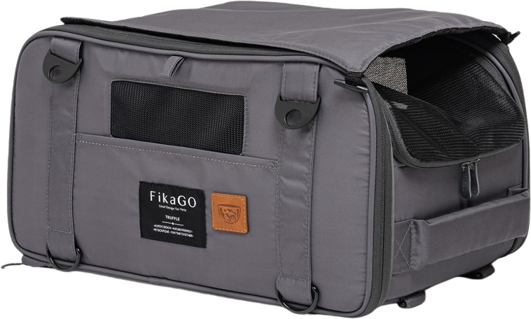 FIKAGO Nosič cestovní pro psy a kočky Truffle Grey
