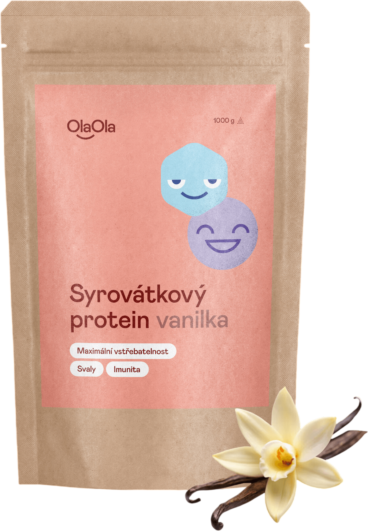 OlaOla Syrovátkový protein vanilkový 1000 g