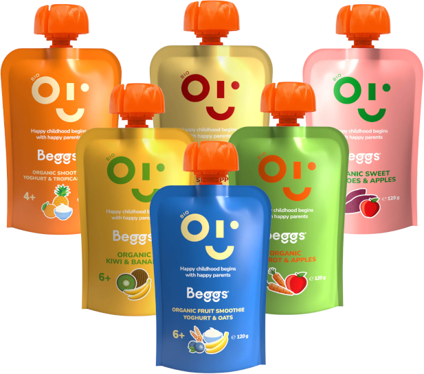 Beggs BIO Ochutnávkový multipack kapsiček 6 x 120 g