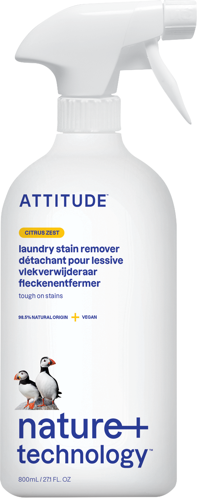 Attitude Odstraňovač skvrn s vůní citronové kůry s rozprašovačem 800 ml