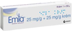 Emla 25 mg/g+25 mg/g krém 30 g