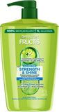 Garnier Fructis Strength & Shine Posilující šampon pro všechny typy vlasů bez lesku a síly, 1000 ml