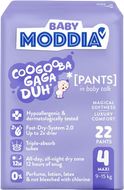 Moddia Baby Plenkové kalhotky 4 Maxi (9–15 kg), 22 ks