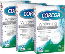 Corega Tablety Whitening 3 x 30 ks
