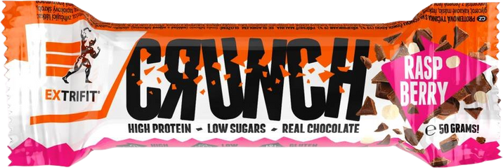 Extrifit Protein Bar Crunch, raspberry 50 g