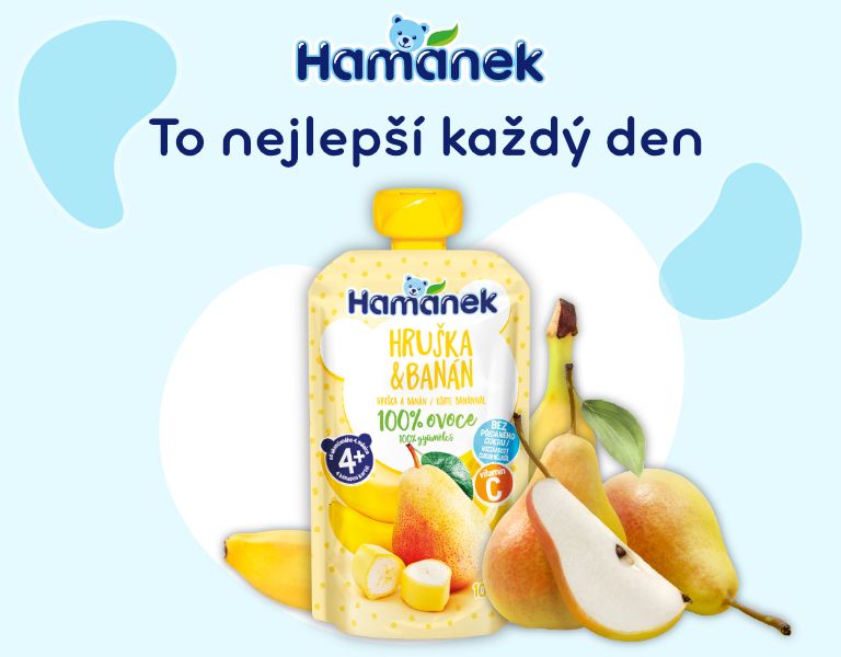 Hamánek Kapsička Hruška a banán 100 g