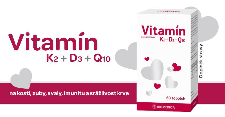 Vitamín K2, Vitamín D3, Vitamín Q10