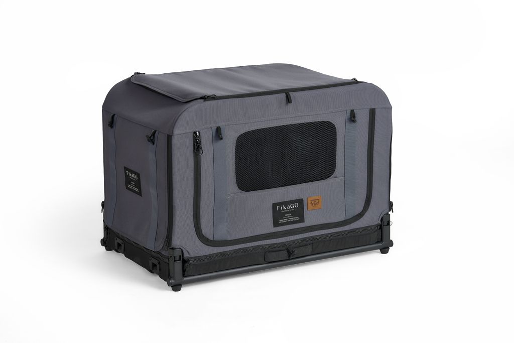 FIKAGO Skládací kennel přepravka Queen S Grey