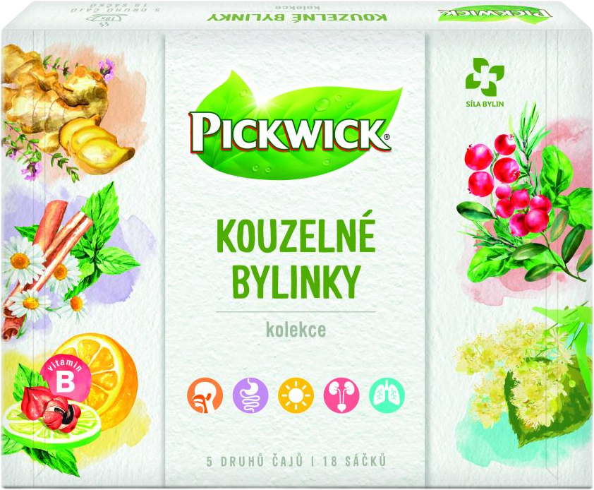 Pickwick Magické bylinky - Kolekce bylinných čajů 18 sáčků