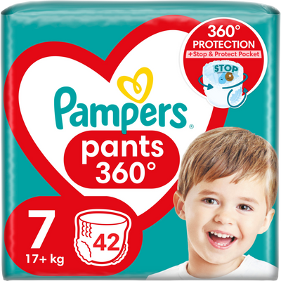 Pampers Pants vel.7 Plenkové Kalhotky 42 ks