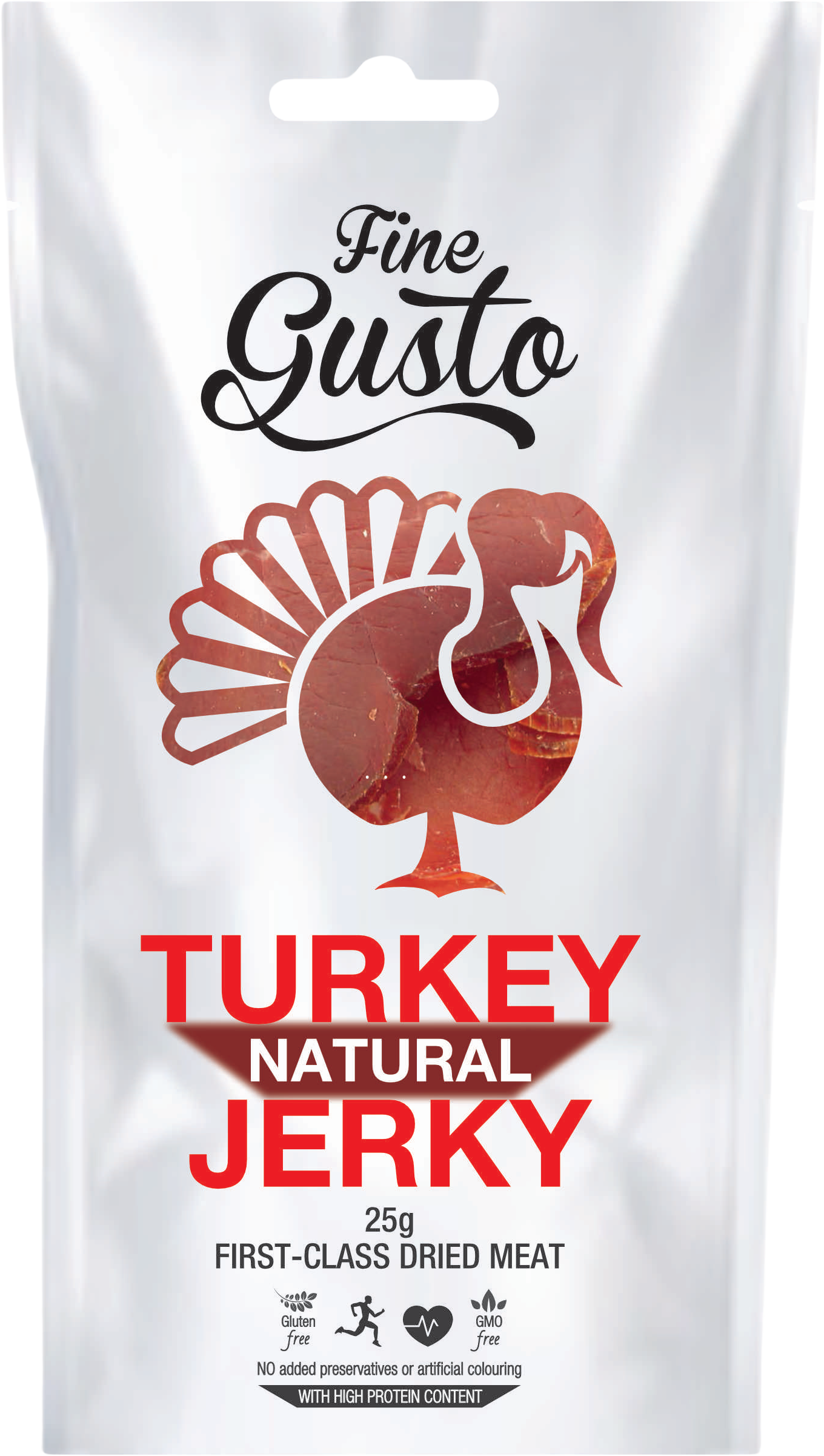 Fine Gusto Krůtí Jerky Natural 25 g