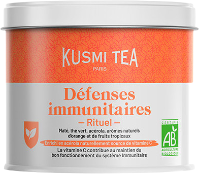 Kusmi Tea Organic Immune defense sypaný čaj v plechovce 100 g