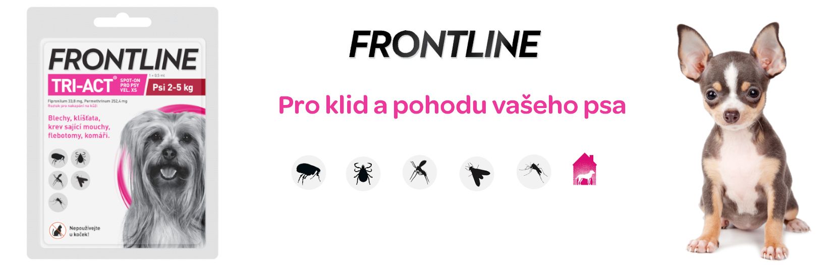 Frontline Tri-Act psi 2-5kg spot-on 1x1 pipeta