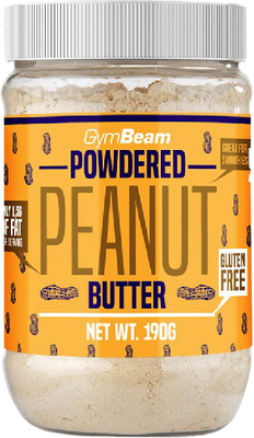 GymBeam Powdered Peanut Butter unflavored 191 g