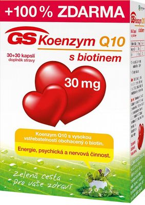GS Koenzym Q10 30 mg 60 kapslí