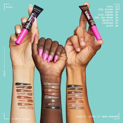 NYX Professional Makeup Thick It Stick It Řasenka na obočí - 07 Espresso 7 ml