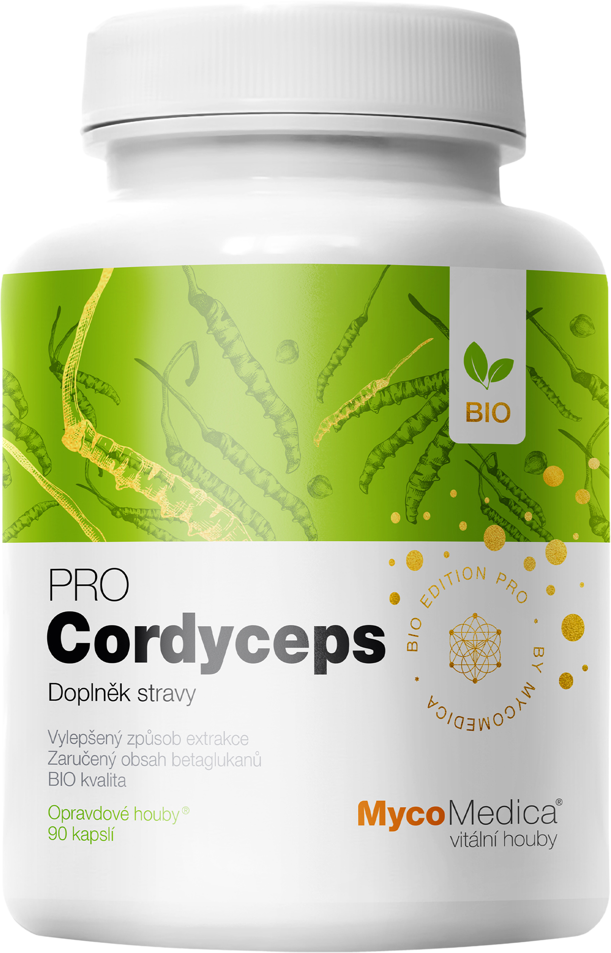 MycoMedica BIO Cordyceps PRO 90 kapslí
