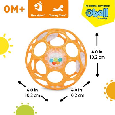 Oball Hračka RATTLE 10 cm orange 0m+