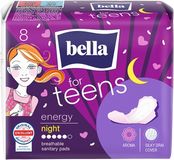 Bella Energy Night menstruační vložky, noční 8 ks