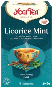 Yogi Tea Čaj Lékořice Máta BIO 17 x 1.8 g
