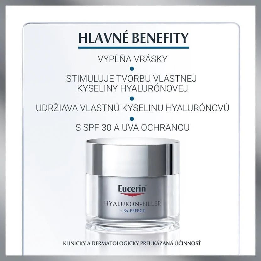 Eucerin Denný krém proti starnutiu pleti SPF 30 Hyaluron-Filler