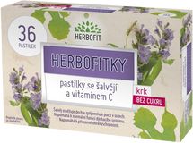 Galmed Herbofitky se šalvějí s Vit.C BEZ CUKRU 36 pastilek