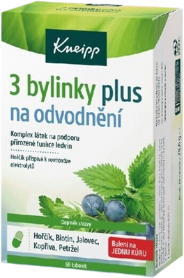 Kneipp 3 bylinky plus na odvodnění 60 tobolek