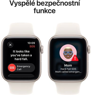 Apple Watch SE 3 GPS 40mm Hliníkové pouzdro Starlight se sportovním řemínkem Starlight - S/M