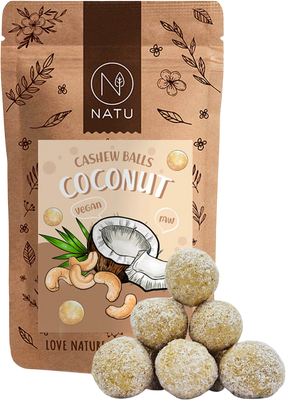 Natu Kokosové kuličky s kešu krémem 70 g