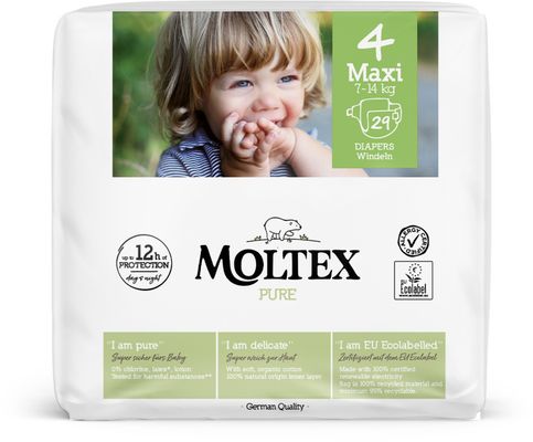 Moltex Plenky Pure Maxi 7-14 kg - ekonomické balení 6 x 29 ks