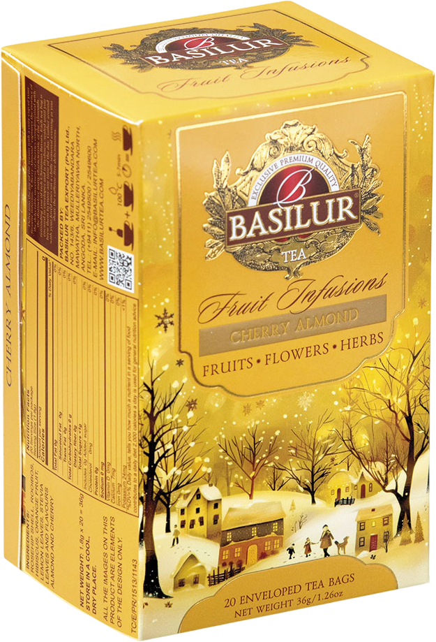Basilur Christmas Fruit Cherry Almond 20 x 1.8 g