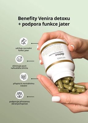 Venira Detox + podpora funkce jater 60 kapslí