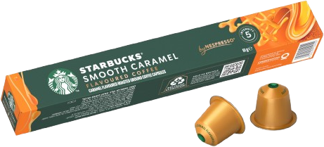 Starbucks Smooth Caramel Flavoured Coffee by NESPRESSO®, Blonde Roast 10 kapslí