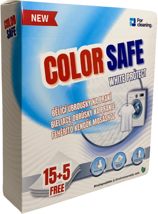 Color Safe Bělicí ubrousky na praní White protect 20 ks