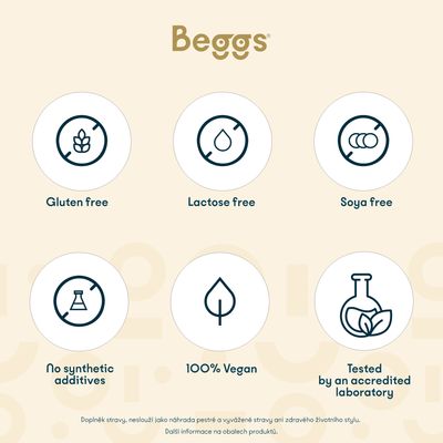 Beggs Magnesium bisglycinate 380mg + P5P COMPLEX 1,4mg 60 kapslí