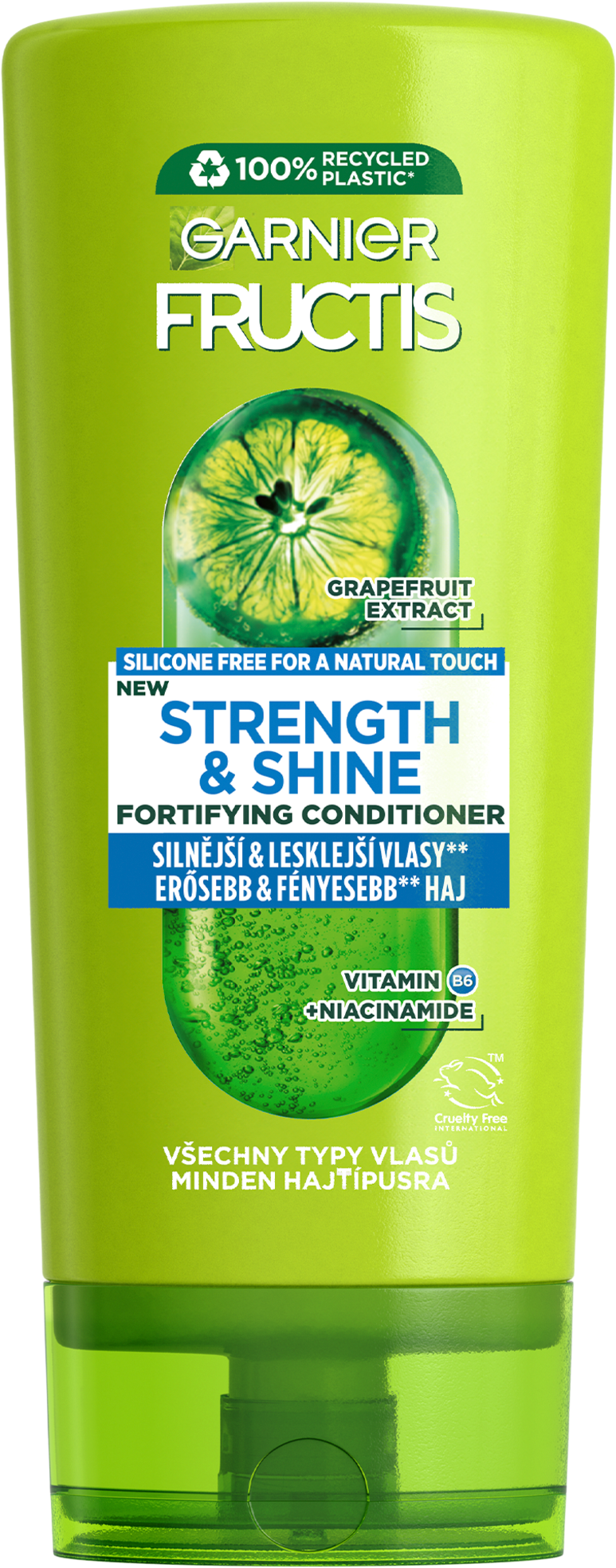 Garnier Fructis Strength & Shine Posilující balzám pro všechny typy vlasů bez lesku a síly, 200 ml
