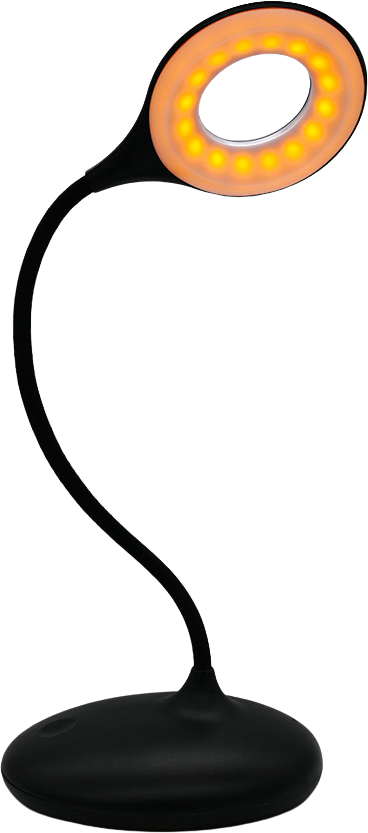 Lunesto LED Lampička na čtení bez modré složky černá