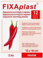 Fixaplast WARM Kapsaicínová hřejivá náplast 12 x 16 cm, 2 ks