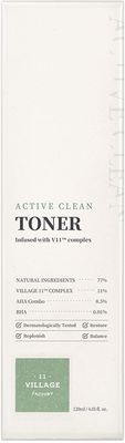 Village 11 Factory Active Clean Toner 120 ml