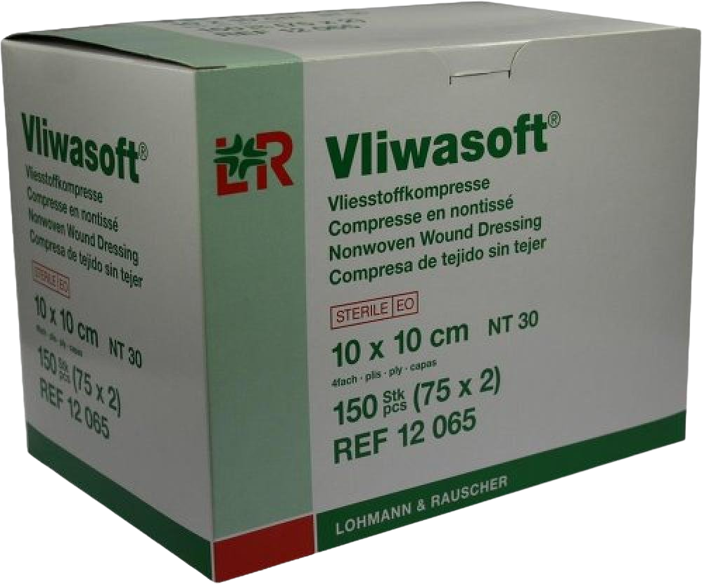 Lohmann&Rauscher Komprese Vliwasoft 10 x 10 cm 100 ks