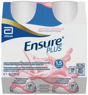 Ensure Plus jahodová příchuť pos.sol. 4 x 220 ml