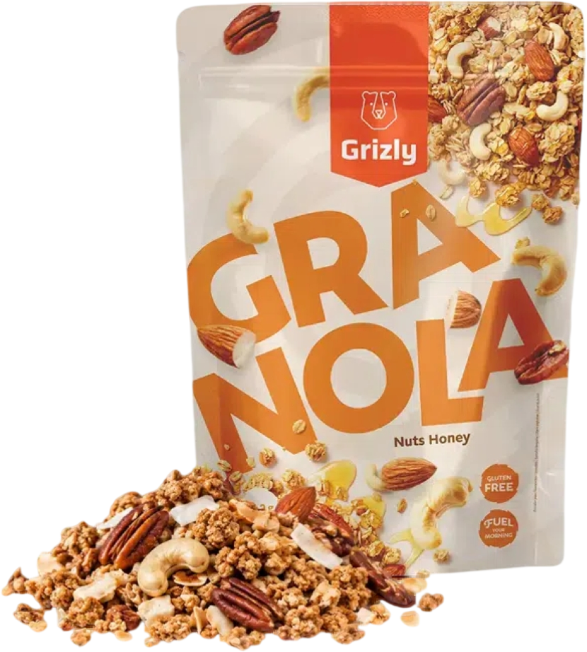 Grizly Granola oříšková s medem