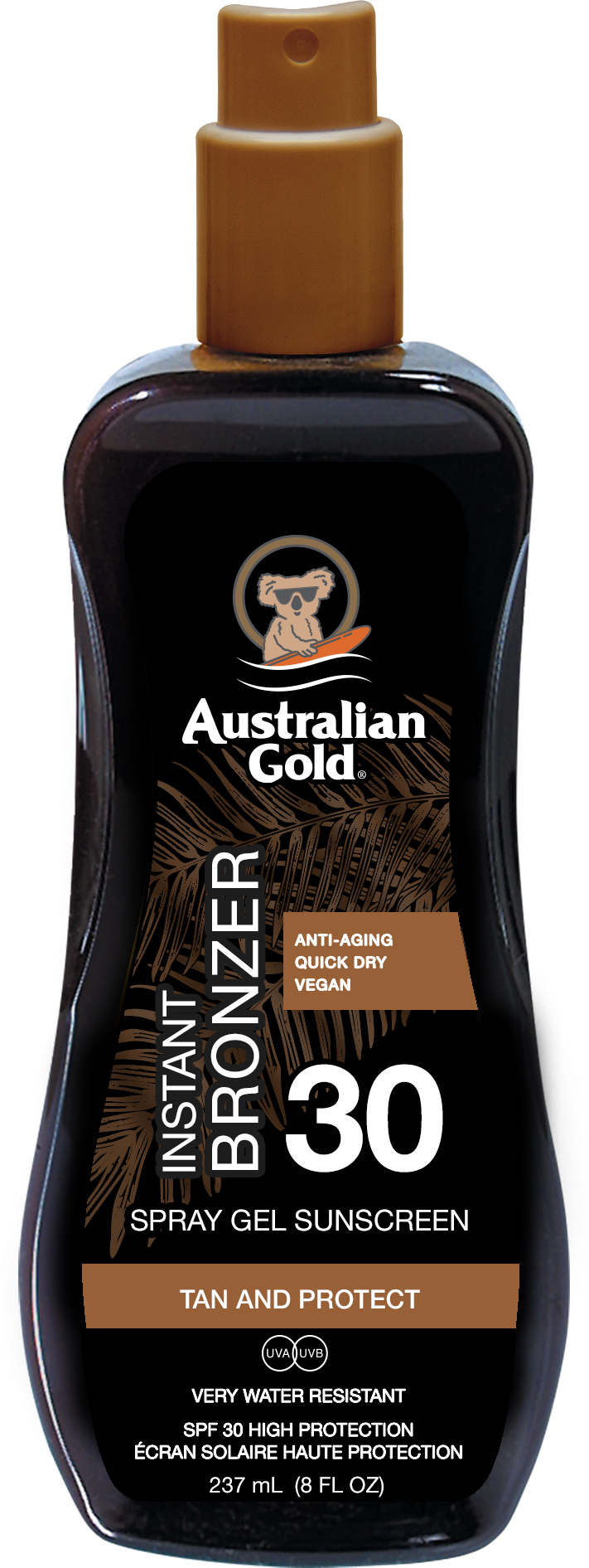 Australian Gold SPF 30 Spray gel Bronzer 237 ml