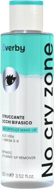 Erboristica Everby No Cry Zone Jemný dvoufázový odličovač očí na voděodolný make-up 100 ml