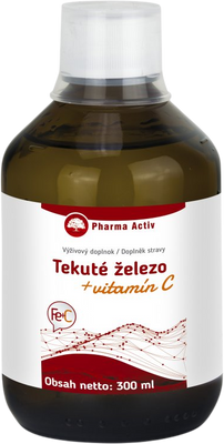 Pharma Activ Tekuté železo + vitamín C 300 ml