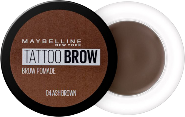 Maybelline New York Tatoo Brow gelová pomáda na obočí 04 Ash Brown 4 g