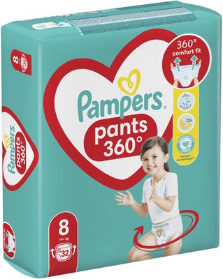 Pampers Active Baby Pants Kalhotkové plenky vel. 8, 19+ kg, 32 ks