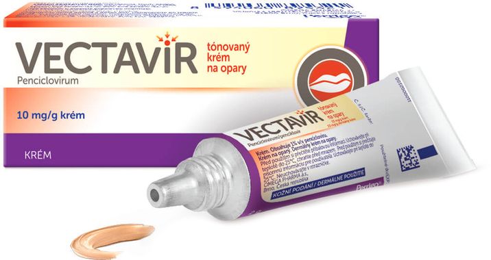 Vectavir tónovaný krém na opary 2 g