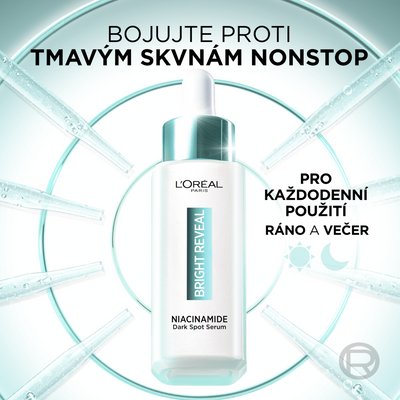 L'Oréal Paris Bright Reveal Sérum proti tmavým skvrnám s niacinamidem 30 ml