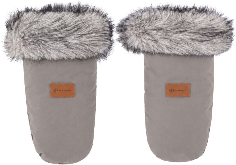 Petite&Mars Set zimní fusak Arctic 4v1 + rukavice na kočárek Fjora Mocha Mousse